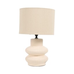 Felicity Cream Ceramic Table Lamp - thumbnail 1