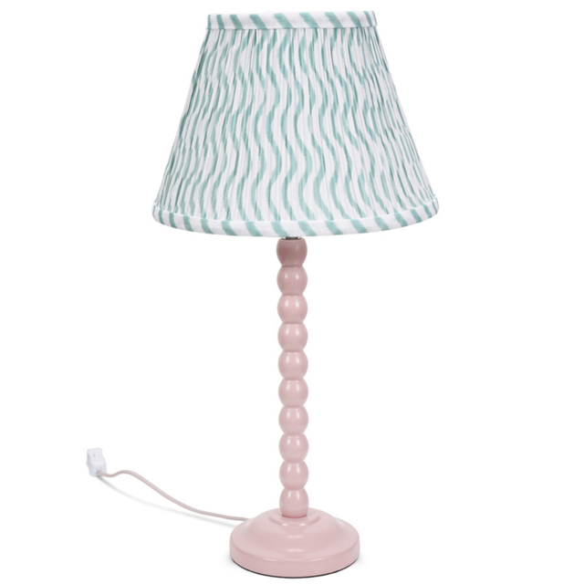 ValueLights Bobbins Green Arrow Shade Rose Pink LED Table Lamp - image 1