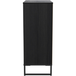 Crowndale Fluted 5 Drawer Black Ash Chest of Drawers Ready Assembled - thumbnail 3
