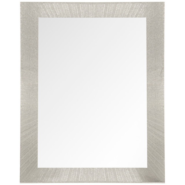 Silver Starburst Glitter Wall Mirror