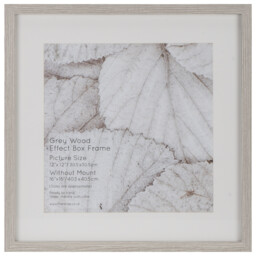 The Port. Co Gallery Grey Wood Effect Box 16 x 16 inch Photo Frame