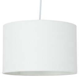 Geometric Drum Shade - White / 25cm - thumbnail 4