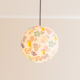 ValueLights Annie Natural Floral Globe Ball Ceiling Light Shade - thumbnail 2