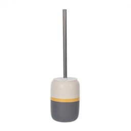 Ceramic Toilet Brush - Ochre and Grey - thumbnail 1