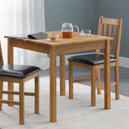 Julian Bowen Coxmoor 4 Seater Square Dining Table Oak - thumbnail 1