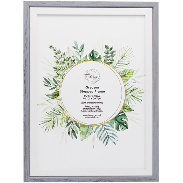 Greyson Grey Stepped Photo Frame 13 x 10 inch - image 1
