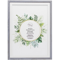 Greyson Grey Stepped Photo Frame 13 x 10 inch - thumbnail 1