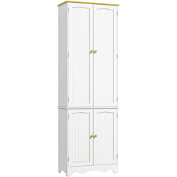 Portland White 4 Door Freestanding Kitchen Storage Cabinet - thumbnail 2