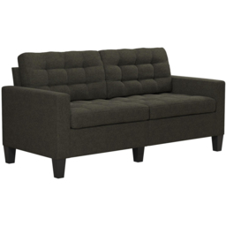 Dorel Bowie 2 Seater Black Linen Sofa - thumbnail 2