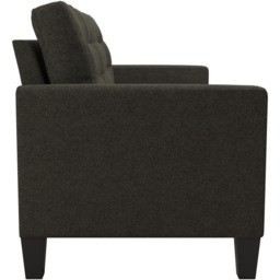 Dorel Bowie 2 Seater Black Linen Sofa - thumbnail 4