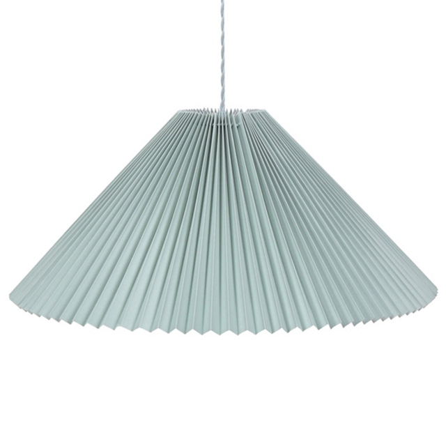 ValueLights Akira Blue Pleated Shade LED Pendant Light - image 1