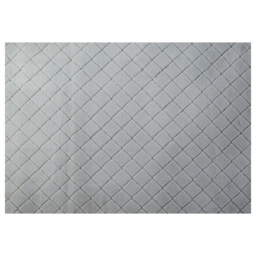 Milly Silver Faux Rabbit Fur Rug - thumbnail 1