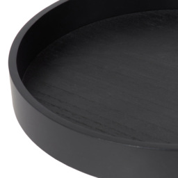 Black Round Footed Tray 30 x 30cm - thumbnail 4