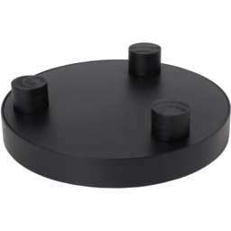 Black Round Footed Tray 30 x 30cm - thumbnail 3