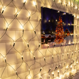 The Christmas Workshop 180 LED Net String Light Warm White - thumbnail 4