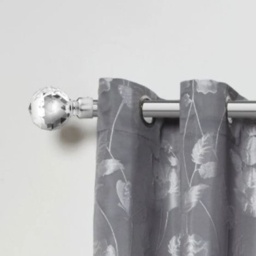 New Edge Blinds Cristalla Chrome Extendable Eyelet Metal Curtain Pole Set 160-300cm - thumbnail 2