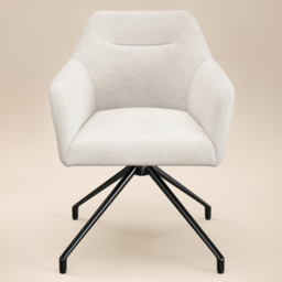 SOLACE+CO Emil Isla White 4 Seater Glass Dining Set - thumbnail 2