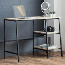 Julian Bowen Tribeca 2 Shelves Sonoma Oak Desk