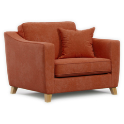 Marlon City Terracotta Snuggle Armchair - thumbnail 2