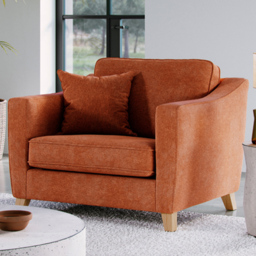 Marlon City Terracotta Snuggle Armchair