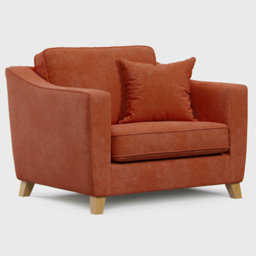 Marlon City Terracotta Snuggle Armchair - thumbnail 2