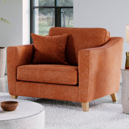 Marlon City Terracotta Snuggle Armchair
