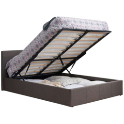 Berlin King Size Grey Polyester Ottoman Bed - thumbnail 3