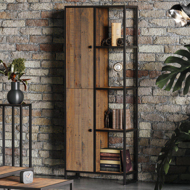Baumhaus Ooki 2 Door 4 Shelf Tall Bookcase - image 1