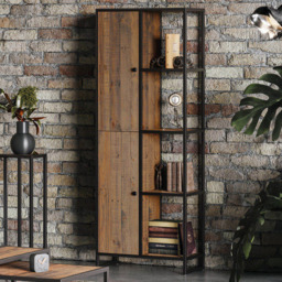 Baumhaus Ooki 2 Door 4 Shelf Tall Bookcase