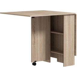 Portland Natural Drop Leaf Foldable Dining Table - thumbnail 2