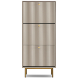 Home Garden Direct Devon 3 Drawer Grey Storage Cabinet - thumbnail 2