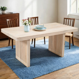 Brooklyn Hudson 6 Seater Carved Mango Wood Dining Table