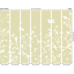 Origin Murals Blossom Trail Green Wall Mural - thumbnail 3