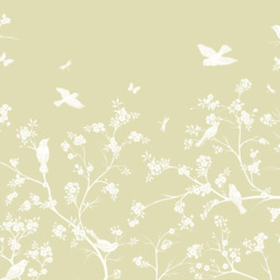 Origin Murals Blossom Trail Green Wall Mural - thumbnail 2