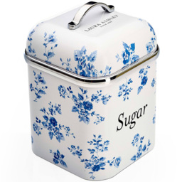 Laura Ashley 3 Piece Cream Floral Kitchen Canister Set - thumbnail 3
