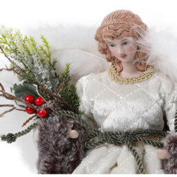 Winter Standing Angel - White - thumbnail 3