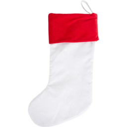 Sparkly Holly White and Red Christmas Stocking - thumbnail 3