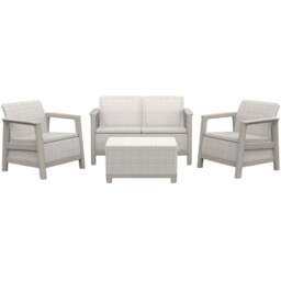 Keter Scandi Set with Storage Table Natural - thumbnail 2