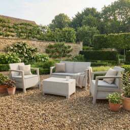 Keter Scandi Set with Storage Table Natural - thumbnail 4