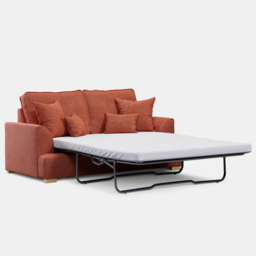 Alba City 2 Seater Ruby Fabric Sofa Bed - thumbnail 2