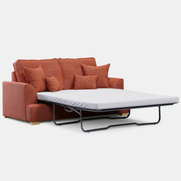 Alba City 2 Seater Ruby Fabric Sofa Bed - thumbnail 2