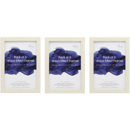 Wood Effect Photo Frame 6 x 4 inch 3 Pack