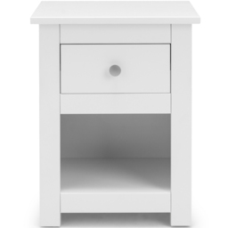 Julian Bowen Radley Single Drawer Surf White Bedside Table - thumbnail 3