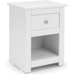 Julian Bowen Radley Single Drawer Surf White Bedside Table - thumbnail 2