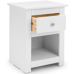 Julian Bowen Radley Single Drawer Surf White Bedside Table - thumbnail 4