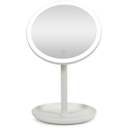 ValueLights White LED Make Up Mirror with Bluetooth Speaker