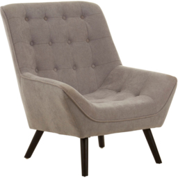 Premier Housewares Stockholm Grey Linen Effect Accent Chair - thumbnail 2