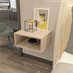 Decorotika Dora Cottonbeige Wall Mounted Bedside Table - thumbnail 3