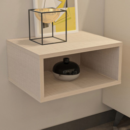 Decorotika Dora Cottonbeige Wall Mounted Bedside Table - thumbnail 1