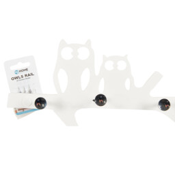 Chrome Hooks On White Owls Rail - White - thumbnail 2